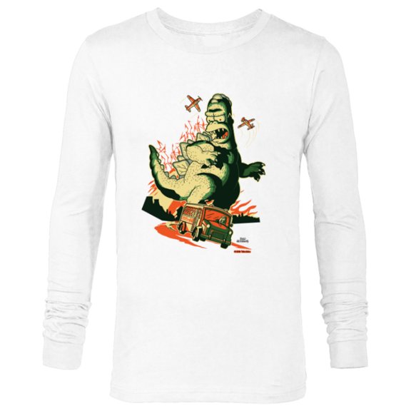 The Simpsons Treehouse of Horror Homerzilla Terror - Long Sleeve T-Shirt for Men - Customized-White