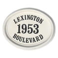 thumbnail image 1 of QualArc CCAB-OVL-CRM 20 in. Engraved Oval Cast Concrete Address Block in Cream Color, 1 of 1