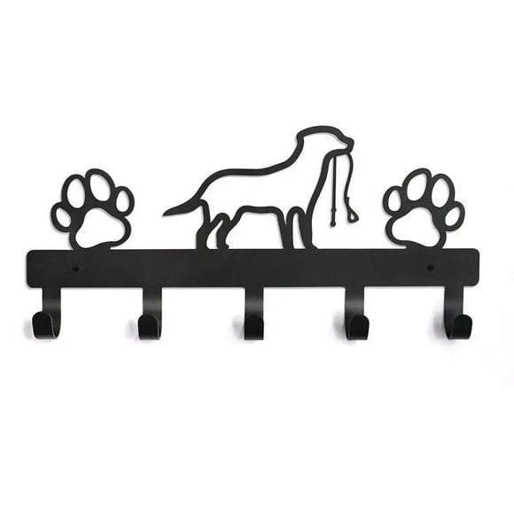 Perchero Con Estampado De Perro Para Amantes De Los Animales Perchero Con Estante Gancho Para Abrigos Para Perros Armario Colgante Soporte Para Collares Con 5 Ganchos Para La Zona De La Entrada