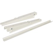 Senville Adjustable Heavy-Duty L-Shaped Metal Wall Mounting Bracket, White, Built-In Level