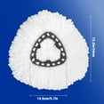 thumbnail image 6 of Spin Mop Replacement Heads Compatible with O Cedar EasyWring, Microfiber Refills, Machine Washable, 3 Pack, 6 of 9