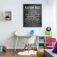 thumbnail image 2 of The Kids Room by Stupell Black And White Playroom Rules Use Kind Words Canvas Wall Art by Reesa Qualia, 2 of 6