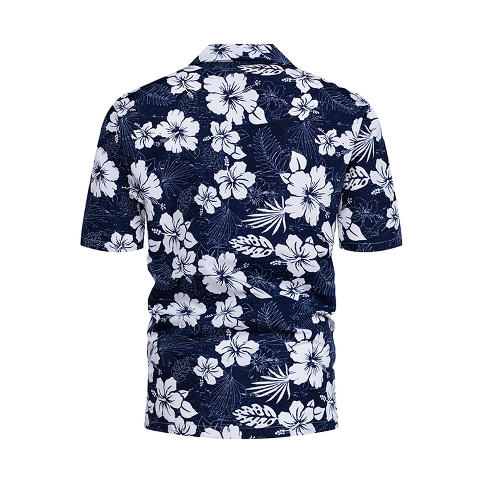 New York Yankees Stripes Flowery Navy Hawaiian Shirt And Short - Tagotee