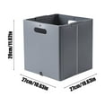thumbnail image 3 of AZXY Collapsible Laundry Basket,Plastic Storage Bins with Handles,Flexible Laundry Hamper,Foldable Small Dirty Clothes Storage Basket for Bathroom Dormitory Toys Gray,11.02x10.62x10.62in, 3 of 6