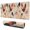 Beige Chicken Watercolor, variant on Long Mouse Pads for Desk,Patchwork Chicken Pattern Desk Mats on Top Of Desks, Desk Mouse Pad Extra Large with 3mm Non-Slip Base and Stitched Edge for Gaming,Office,Work,Home 31.5x11.8in