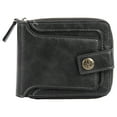 thumbnail image 2 of Men Wallet  Short Wallet Card for Holder Pu Buckle Trifold Retro for Square Cake Pans Wallet Card Wallet Mens Bifold Wallet, 2 of 8