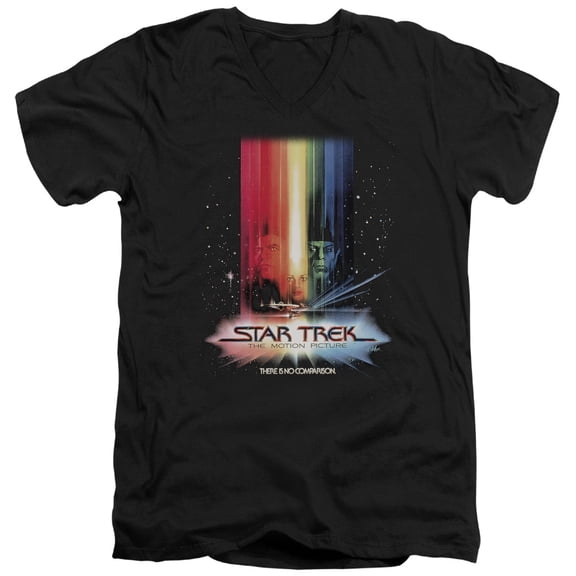 Star Trek - Motion Picture Poster - Slim Fit V Neck Shirt - XX-Large