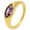 Gold Purple, variant on Stainless Steel Minimalist Inlaid With Zircon Rings for Women Classic Simple Charm Jewelery Gold Green Size 12