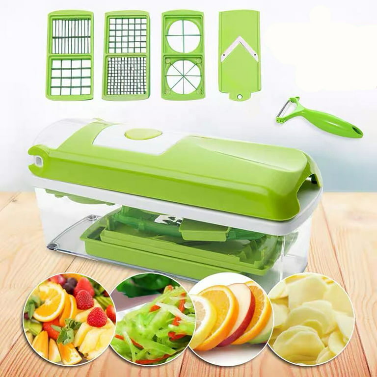 Vegetable Slicers Cutter - Cheese Grater Multi-function Vegetable 12 Piece  Set