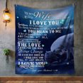 thumbnail image 4 of To My Wife, Never Forget That I Love You Blanket, 4 of 4
