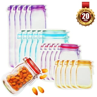 Large Mason Jar Style Clear Zipper Bags – Bag King