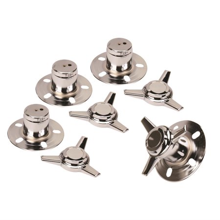 Gorilla Axle - Gorilla Automotive 73506 Chrome 3 Bar Spinners w/Towers, 3 In OD