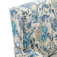 thumbnail image 5 of DREAMSIDEA Wingback Accent Chair Sets of 2 with Nailhead Trim & Retro Wood Legs, Floral Pattern Arm Chair for Living Room-light Blue, 5 of 6