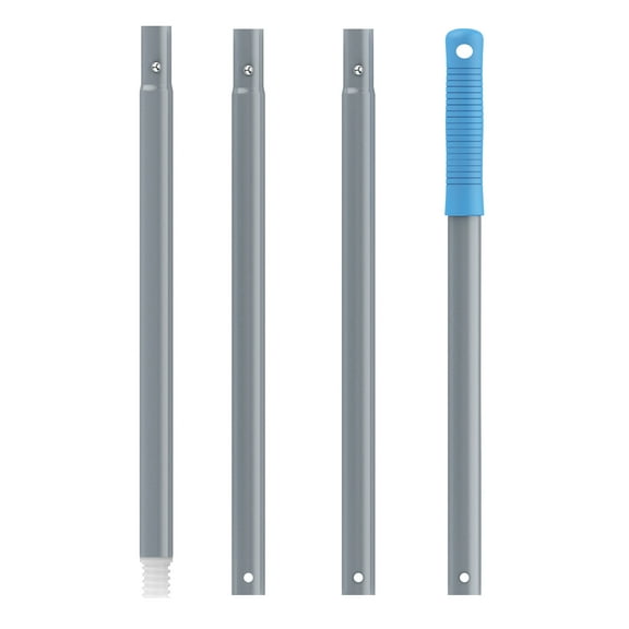 MR.Siga 54.3 inch Long Extension Pole, Adjustable 4 Pieces Aluminum Pole for Window Squeegee