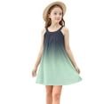 thumbnail image 7 of Ashirexll Girls Summer Dress, Girls Dresses Size 10-12, Children Fashion Casual Slip Dress Gradient Color Sleeveless Camisole Summer Dress, 7 of 7