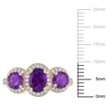 thumbnail image 2 of Everly Women's Amethyst Yellow Gold Plated Ring, 2 of 7
