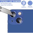 thumbnail image 2 of [2 Pack] Latest Lens Protector for iPhone 13 6.1”/iPhone 13 mini 5.4” Metal Cover Tempered Glass Lens Protective Accessories [Blue], 2 of 5