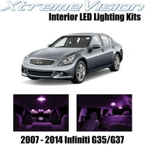 XtremeVision Interior LED for Infiniti G35 G37 Sedan 2007-2014 10 pcs Pink Interior LED Kit   Installation Tool