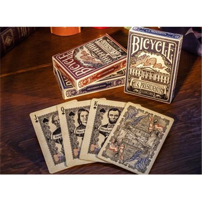 US Presidents Blue Deck Bicycle Playing Cards Poker Size USPCC KS 1st Edition 