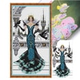 thumbnail image 1 of Hilo de bordar Algodón ecológico parcial 14CT Estampado RAVEN-QUEEN Punto de cruz 34x59cm, 1 of 9