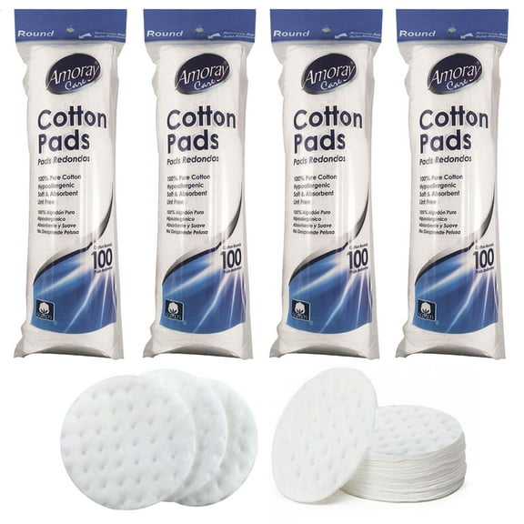 400ct Round 100% Cotton Pads Hypoallergenic Makeup Cosmetics Nail Polish Baby