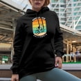 thumbnail image 2 of Mountain Biker California, Cyclist or Bicyclist, Black Hooded Sweatshirt or Hoodie, Small, 2 of 5