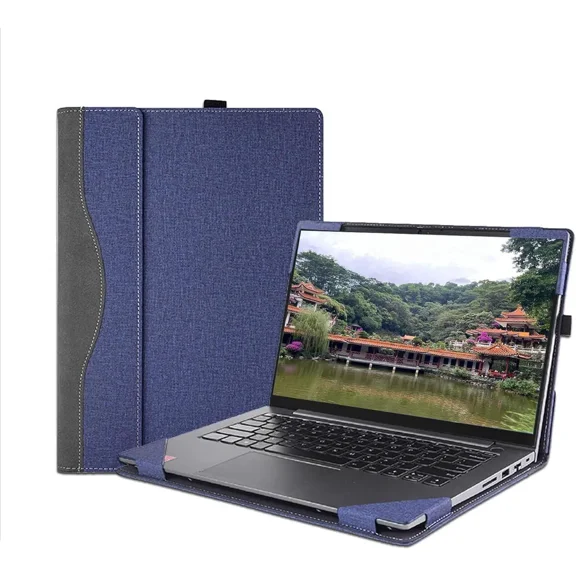 Laptop Case Cover for Lenovo IdeaPad Slim 5 Series 14ABR8 14IAH8 14IRU9 14Q8X9 14AHP9 14IMH9 / IdeaPad Pro 5 14AHP9 14IMH9 Sleeve, Separable PU Leather Notebook PC Shell Accessories Bag