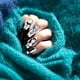thumbnail image 5 of 6 uds Dark Wind Liven Weird Nail back pegamento pegatinas Deco Art Design suministros de decoración de uñas, 5 of 5