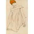 thumbnail image 2 of Egon Schiele 11x14 Gold Ornate Wood Frame and Double Matted Museum Art Print Titled - Dancer (The Dancer) (1913), 2 of 4