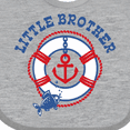 thumbnail image 4 of Inktastic Nautical Little Brother Boys Baby Bib, 4 of 4