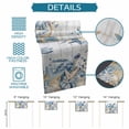 thumbnail image 6 of Blue Turtle Coastal Table Runner 36 Inches, Beach Coral Nautical Starfish Sea Eucalyptus Retro Bed Runner Dresser Scarves Tabletop for Indoor Outdoor Parties/Ceremony/Banquet, 13"x 36", 6 of 9
