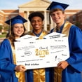 thumbnail image 2 of OuMuaMua Big Graduation Card 2026 Blue Gold Jumbo Guest Book Signature Congrats Grad Guestbook Gift for College High School Graduates Graduation Party Decorations Supplies, 2 of 7