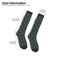 thumbnail image 2 of Balery Gold Snowflake Christmas Tree Printed Novelty Socks Men's Women's Crew Socks Sports Socks Knee High Socks Cotton Socks Quirky and Cool Socks, 2 of 9