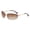 Golden Frame Gradually Dried, variant on Women's Oval Rimless High-End Vintage Sunglasses
