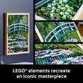thumbnail image 5 of LEGO Art Claude Monet – Bridge Over a Pond of Water Lilies - Building Sets for Adults, Ages 18+ - Wall Decor for Living Room or Home Office - Gift for Women & Men - 31220, 5 of 8