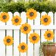 thumbnail image 4 of Outdoor Garden Courtyard Iron Daisys Wall Hanging Decoration Creatives Horticultural Wall Hanging Decoration, 4 of 6