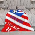 thumbnail image 5 of Custom Blanket for Bed Fans Gift Soccer City Winter Summer Fleece Throw Blankets Personalized Name & Number, 40"x50", 50"x60", 70"x80", 5 of 5