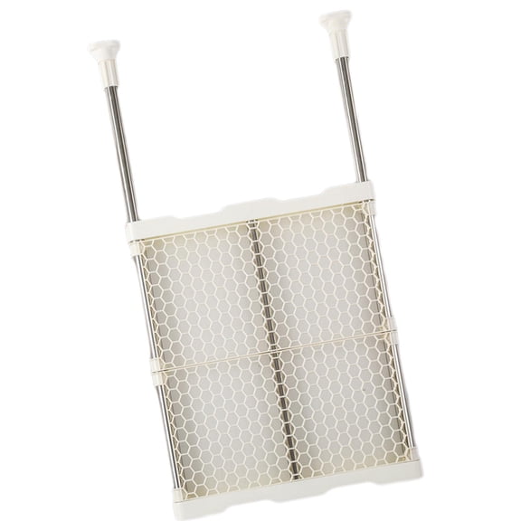 Fzaqwen Closet Tension Rack, Wardrobe Shelf, Multi-Layer Divider, Space Saving Organizer 41cm x 53 to 80cm
