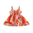 thumbnail image 1 of Robe d'Été Sans Manches à Rayures à Volants pour Filles, 1 of 7