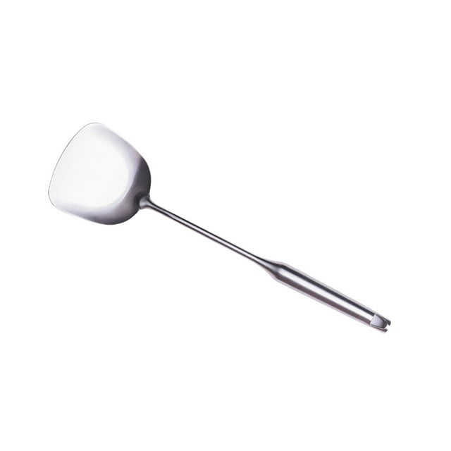 Espátula para wok de acero inoxidable 304 Espátula para saltear con mango ergonómico para un agarre cómodo y protección resistente al calor