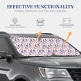 thumbnail image 3 of KLL 4th Of July Windshield Sun Shade 2-Piece Foldable Car Front Window Sunshade for Most Sedans SUV Truck- Medium, 3 of 5
