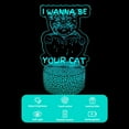 thumbnail image 3 of YSITIANNA 3D Illusion Lamp Cat Night Light,16 Colors Changing with Remote Control,Bedroom Decor, Room Table Lamp for Family, Friends STNL#1294, 3 of 6