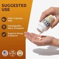 thumbnail image 6 of Clean Nutraceuticals Ashwagandha Maca Root Fenugreek Supplement with Tongkat Ali Ginseng - Assists with Stress, Mood & Thyroid - Ashwagandha Capsules Fenugreek Caps - 1 Pack, 6 of 9