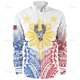thumbnail image 1 of Camisas de manga larga con estampado 3D del orgullo de Filipinas en talla pequeña para hombre, camisas y blusas gráficas con patrones étnicos de Filipinas, ropa para hombre, 1 of 6