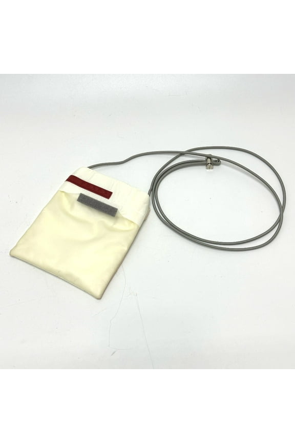 Pre-Owned PRADA Sports Pochette Crossbody Sacoche Shoulder Bag White Red (Good)