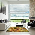 thumbnail image 6 of Ahgly Company Indoor Square Patterned Saddle Brown Abstract Area Rugs, 5' Square, 6 of 6