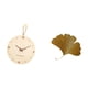 thumbnail image 5 of Reloj de pared,Reloj de pared decorativo para sala de estar,silencioso,Esculturas de pared de hojas,Esculturas de pared de hierro forjado con hojas de ginkgo,Escultura de pared con hojas de, 5 of 8