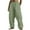 Army Green, variant on Mens Pants Fashion Drawstring Elastic Waist Solid Color Casual Length Pants Spring/Summer Pants for Men Black M