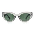 thumbnail image 4 of Womens Thick Plastic Cat Eye Retro Vintage Mod Style Gothic Sunglasses Slate - Green, 4 of 8