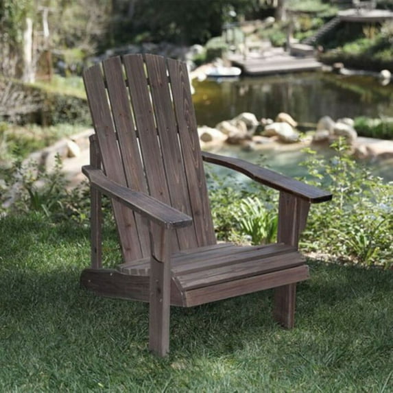 Lakewood Rustic Adirondack Chair - Rustic Wine